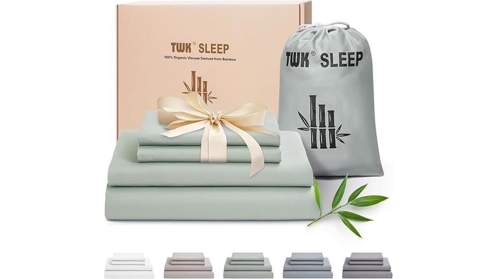 sea glass bamboo bedding