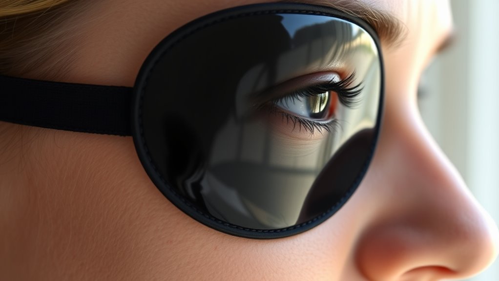 secure flexible eye patch adhesion