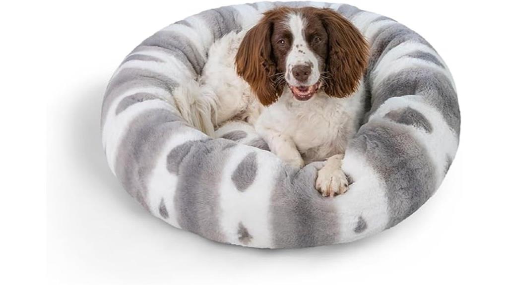 sheri faux fur donut bed