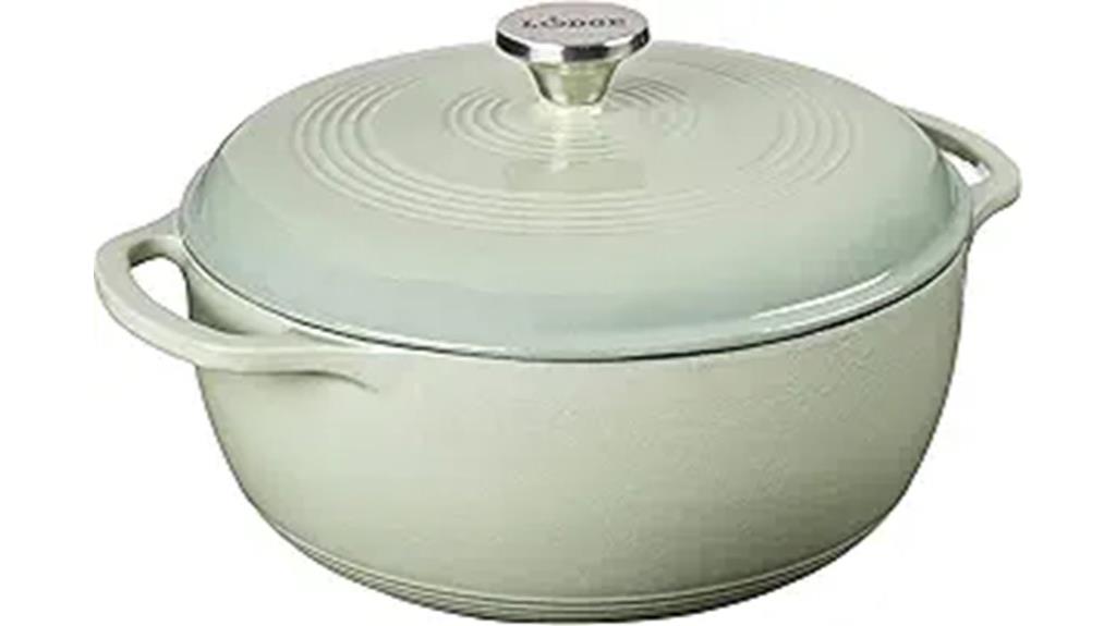 six quart enameled cast iron