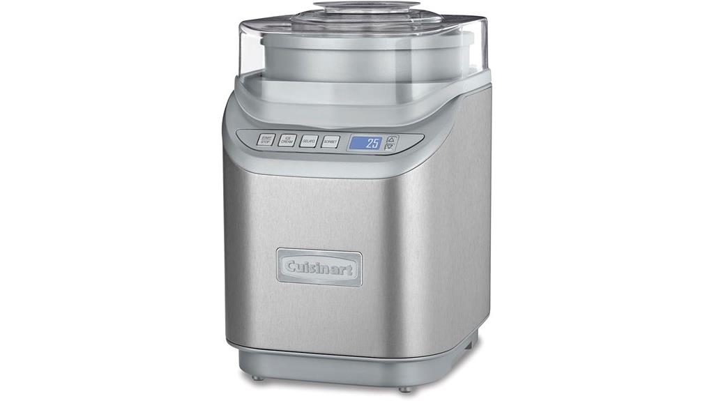 stainless steel ice cream maker