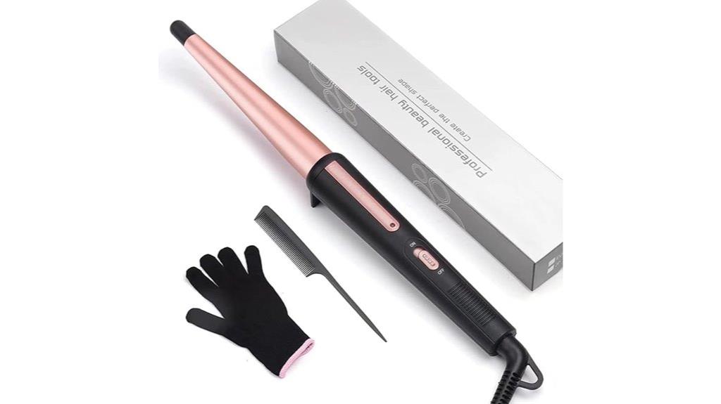 tapered barrel curling wand