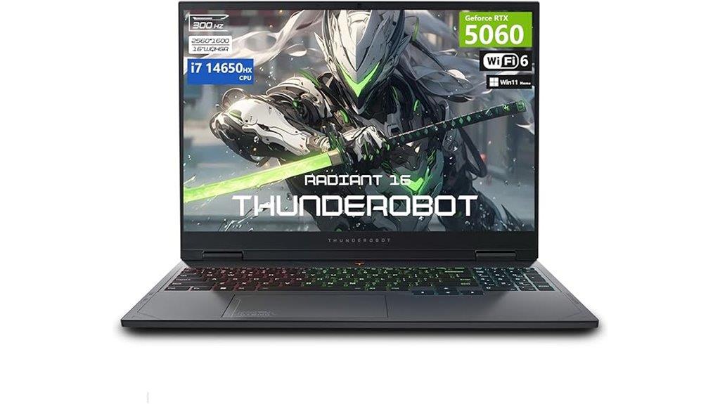 thunderobot radiant 16 5060 gaming