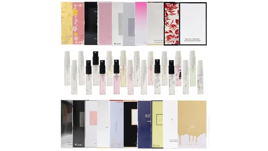 twenty fragrance samples set