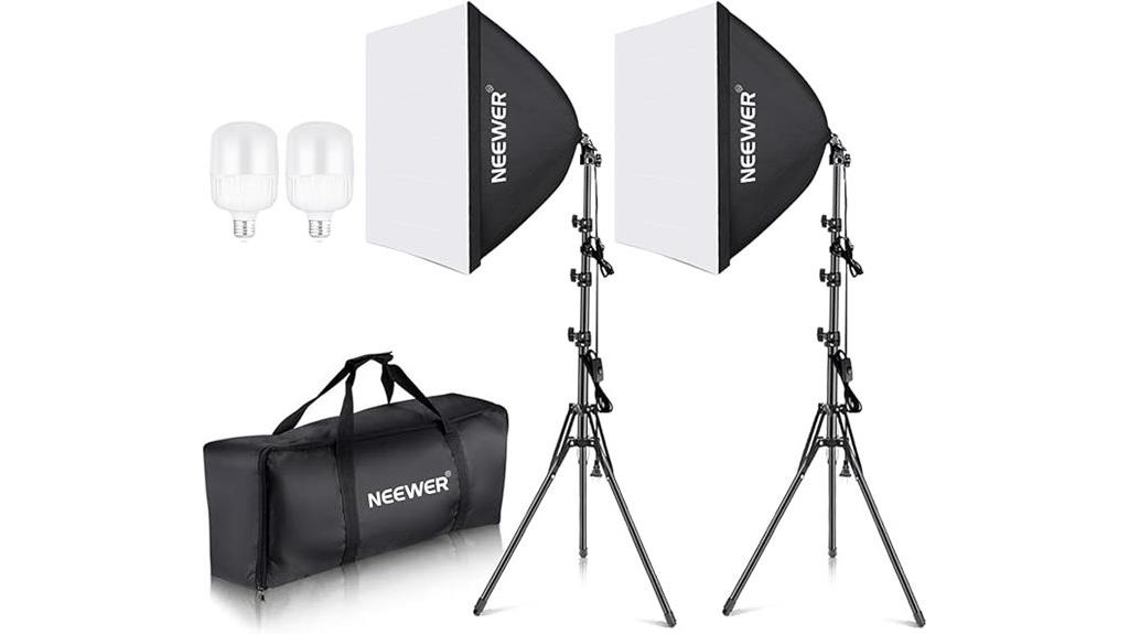two softbox light kits