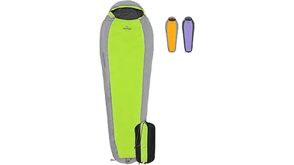 two temperature camping bag