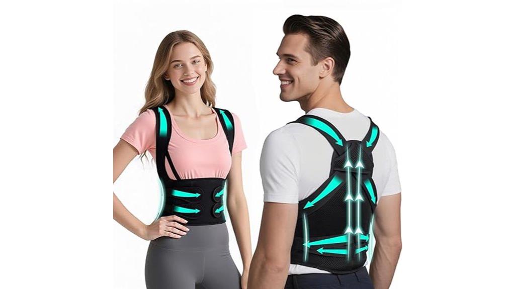 unisex back support brace