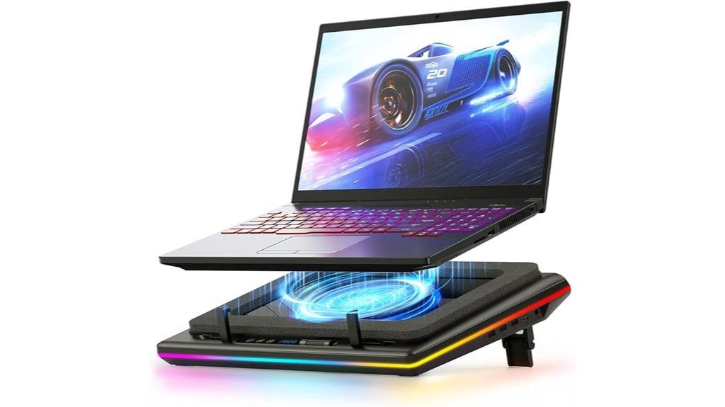v12 rgb laptop cooler