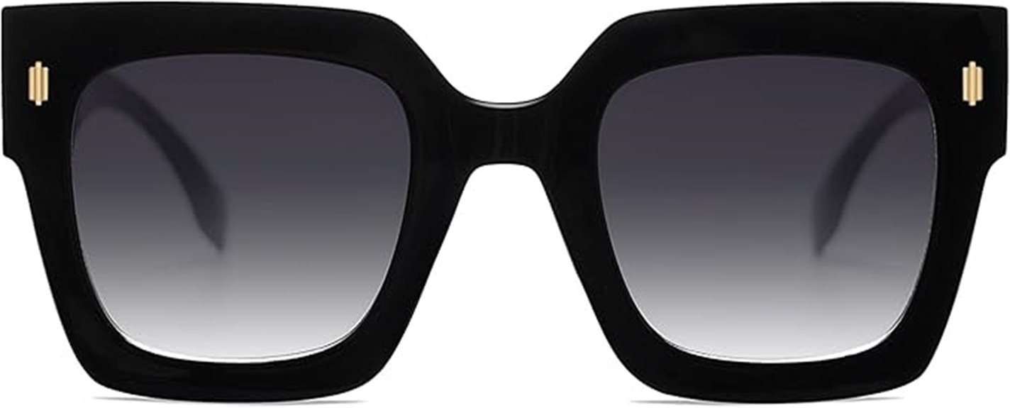 vintage oversized square sunglasses