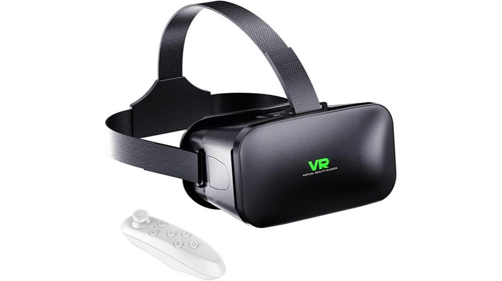 vr headset with controller