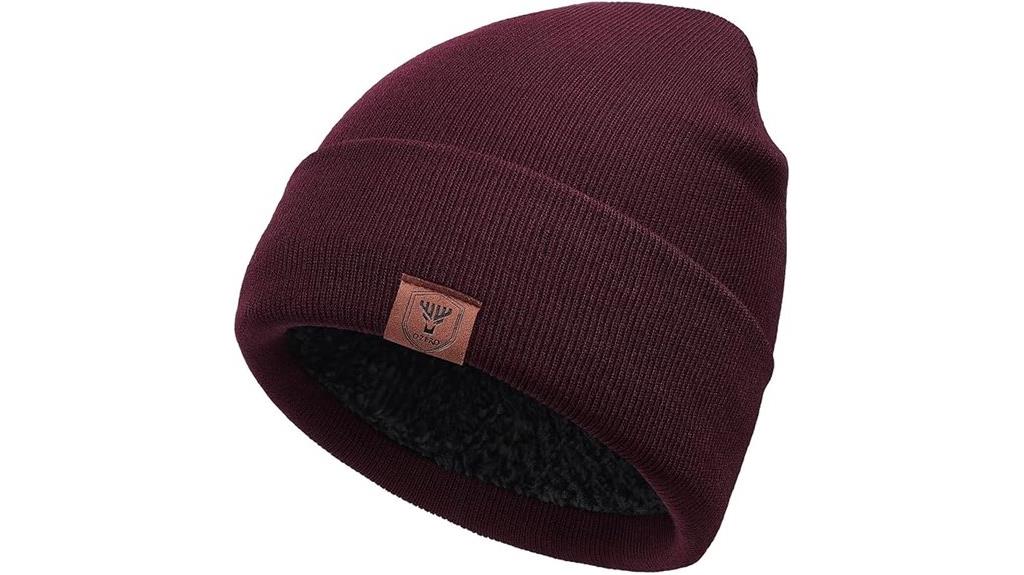 winter fleece ski hat