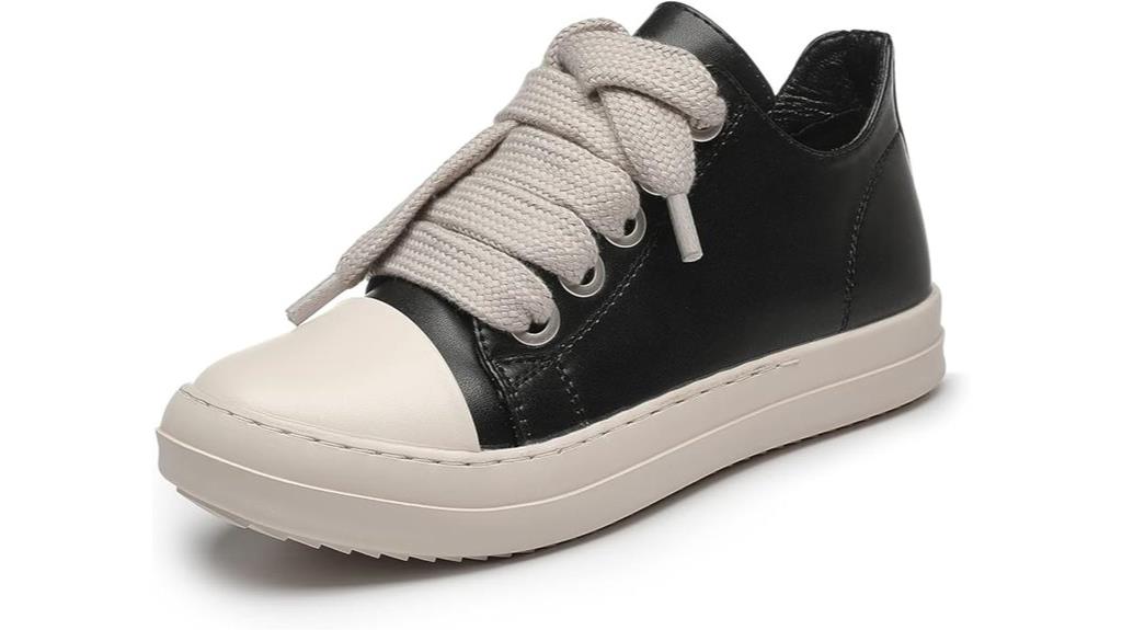 women s pu leather sneakers