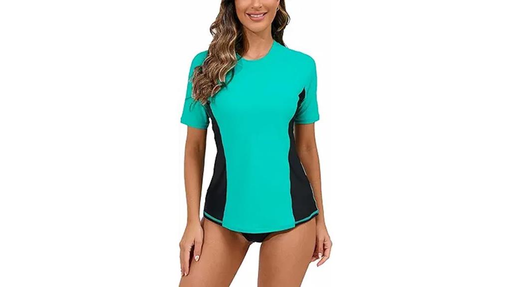 women s short sleeve swimsuit