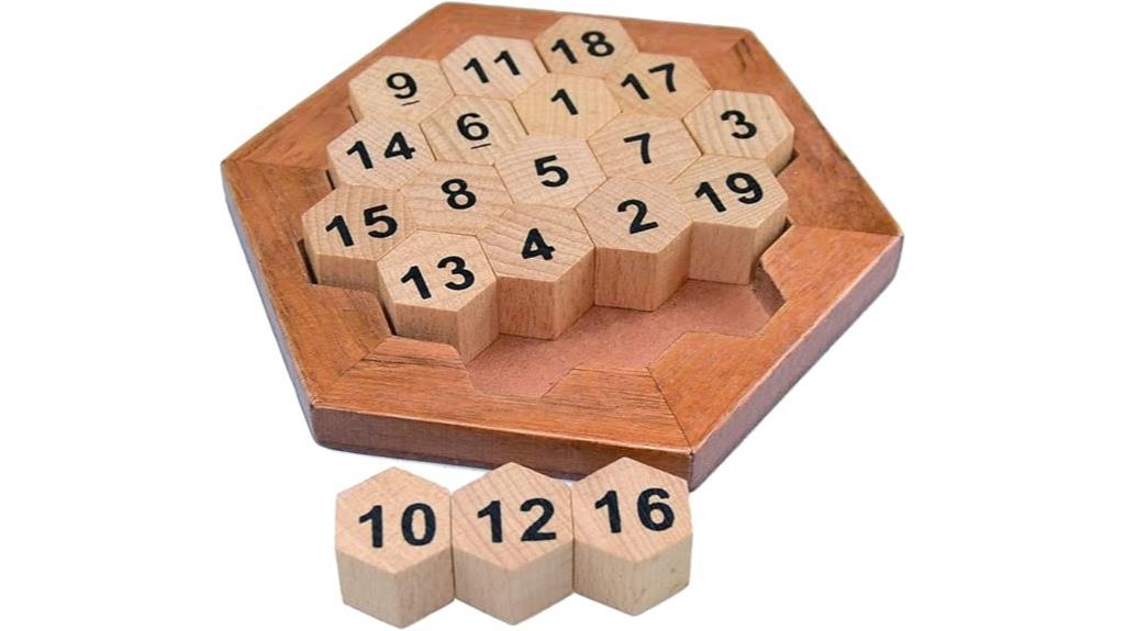 wooden brain teaser puzzle