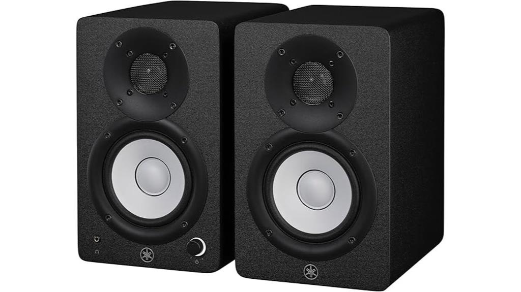 yamaha hs4 black monitors