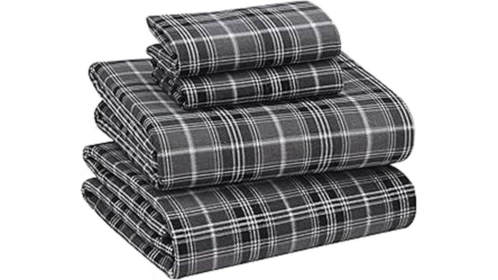 queen size plaid sheets