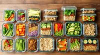 top glass food storage