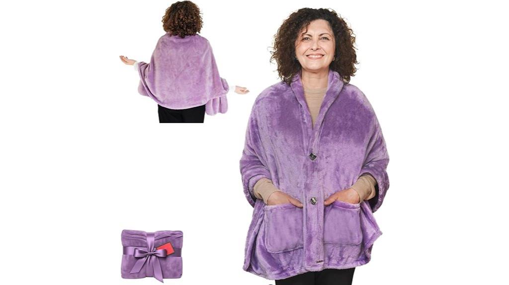 warm wearable fleece wrap