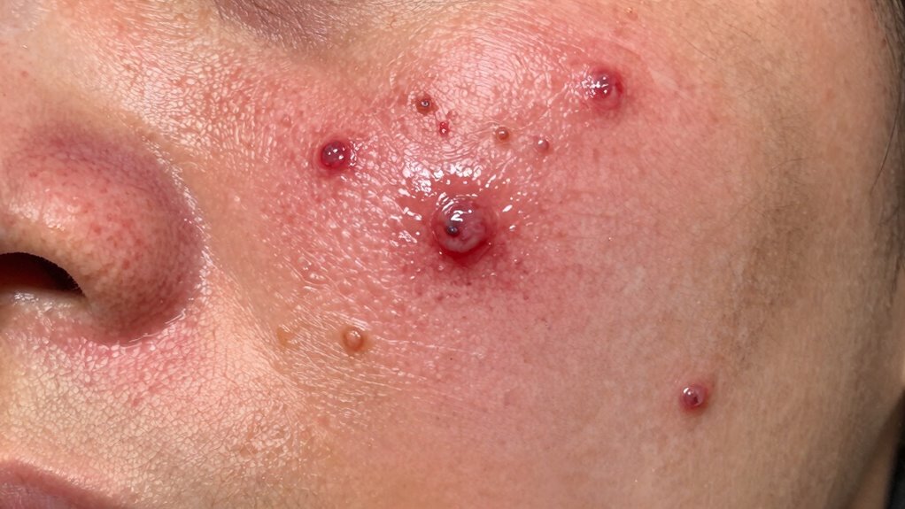 avoid patching inflamed skin