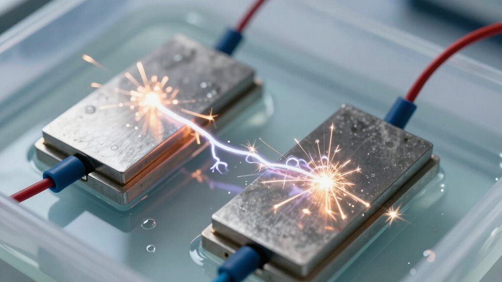 charge flow between metals