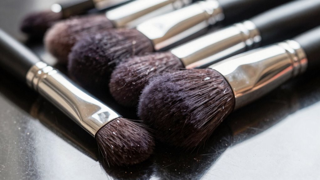 clean brushes prevent skin issues