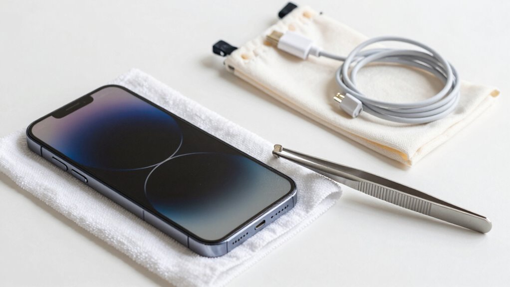 clean dust free device maintenance