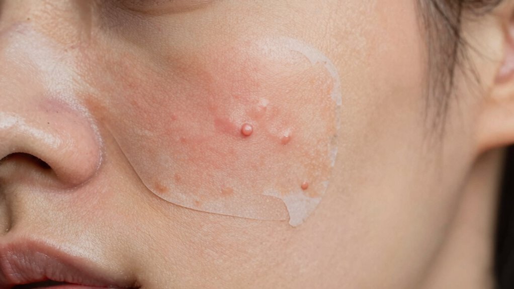 detecting acne patch irritation