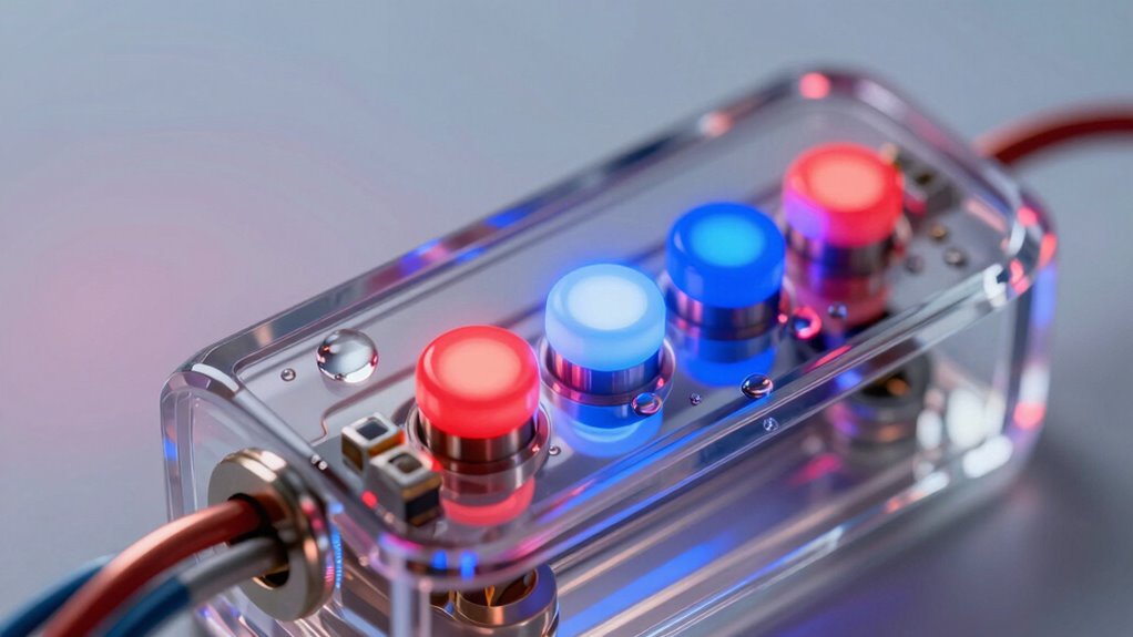 electrode placement influences charge polarity