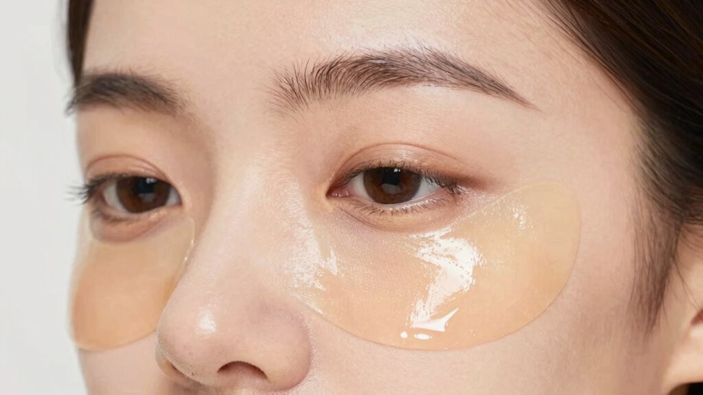 eye patches affecting makeup