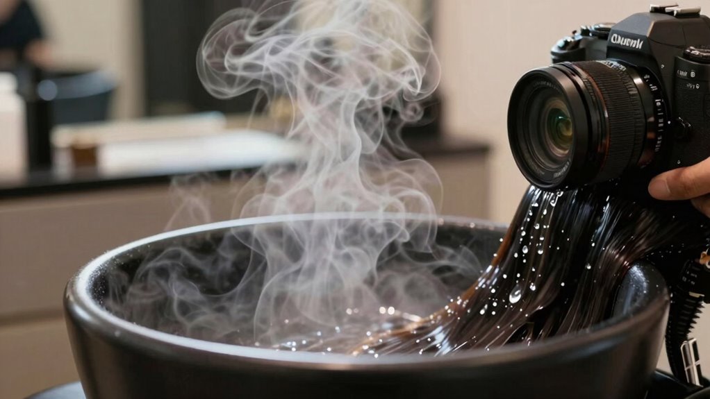 heat opens hair cuticles