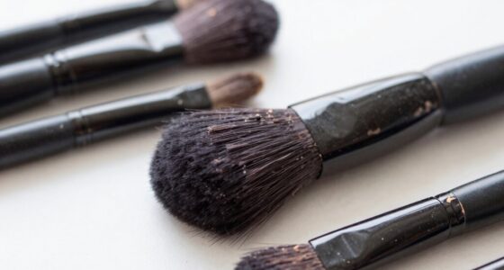 hidden makeup brush residue