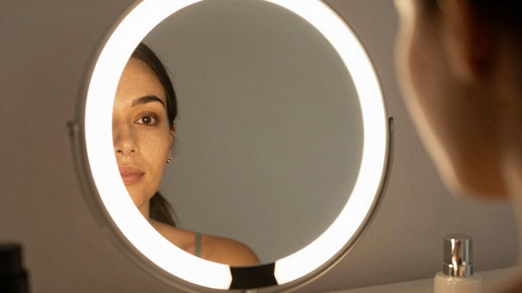 illuminated mirror eye comfort