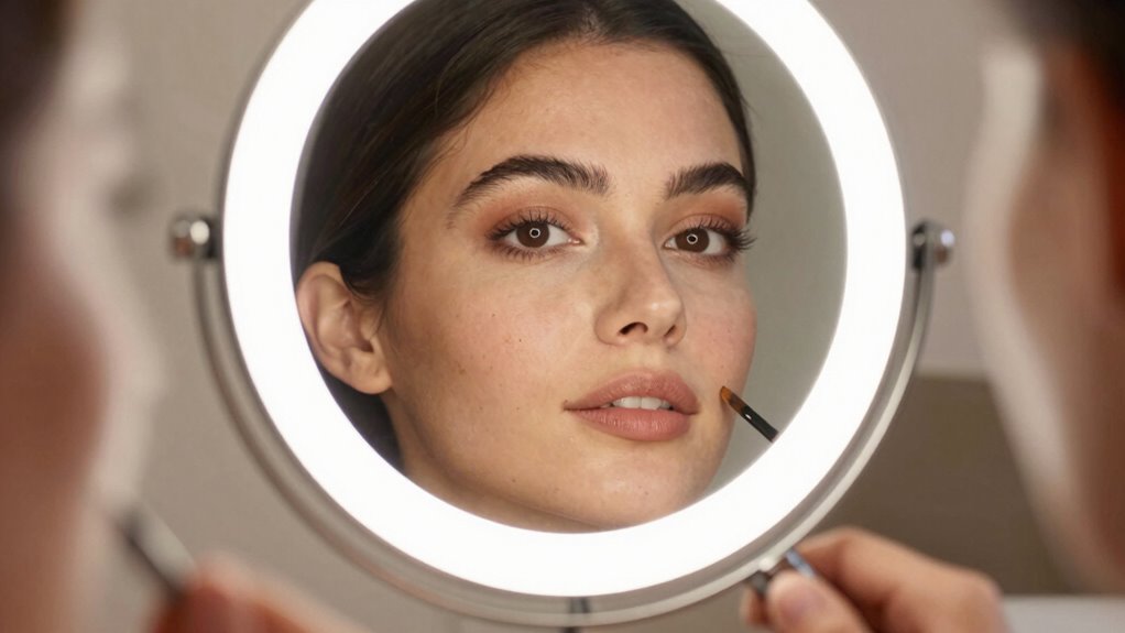 magnification enhances makeup precision