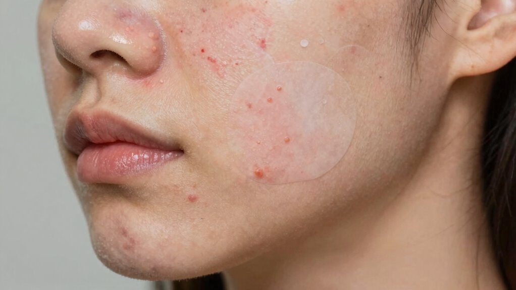 monitor skin reaction signs