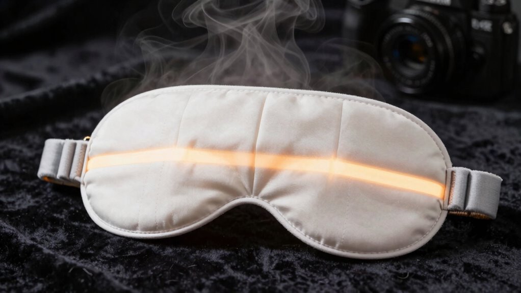 optimal heated eye mask temperature