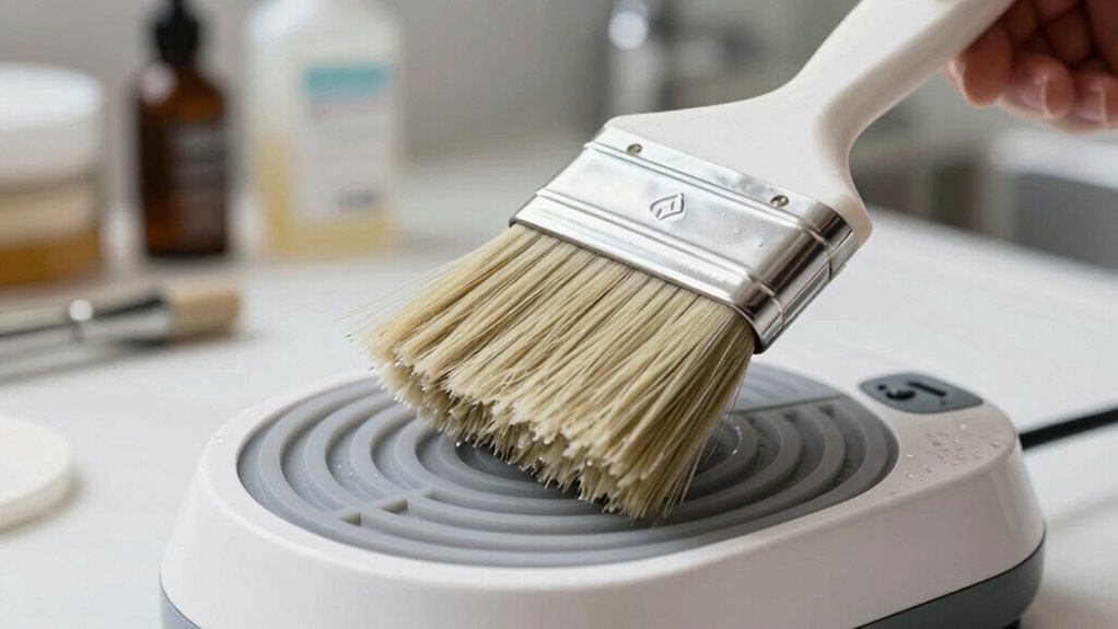 proper brush cleaning technique