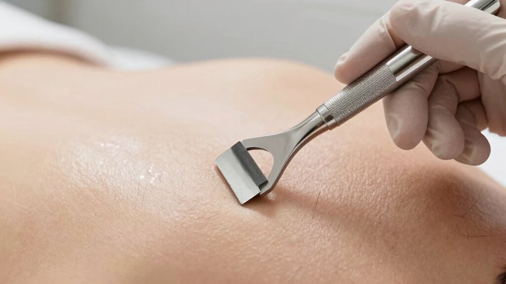 proper dermaplaning technique indicators