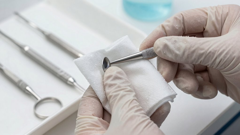 proper eye tool disinfection techniques