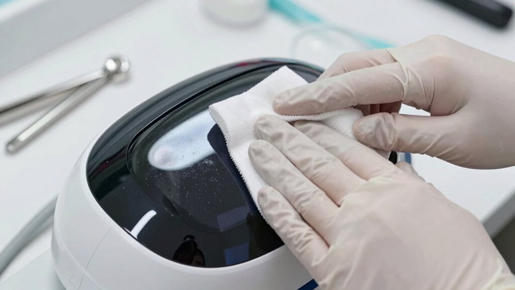 safe eye device cleaning