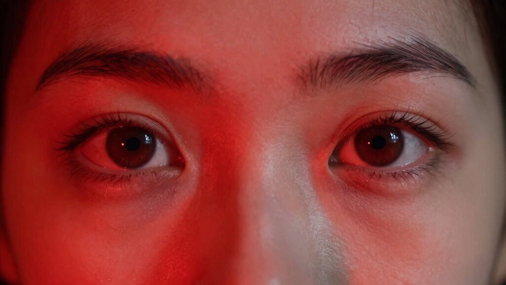 signs of red light eye damage