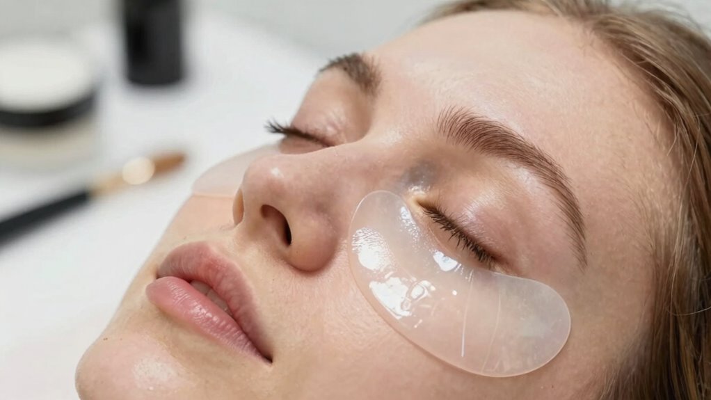 silicone under eye patch use