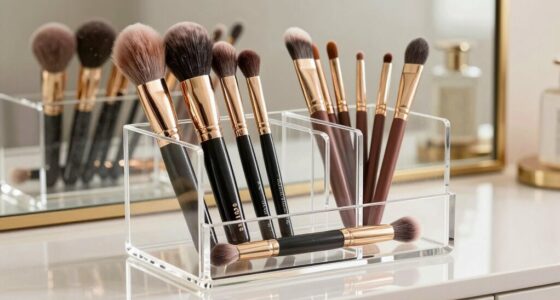 top acrylic brush organizer