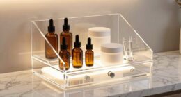 top acrylic skincare storage