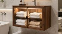 top bathroom towel warmer cabinets