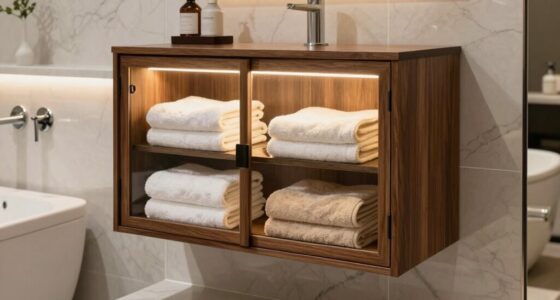 top bathroom towel warmer cabinets