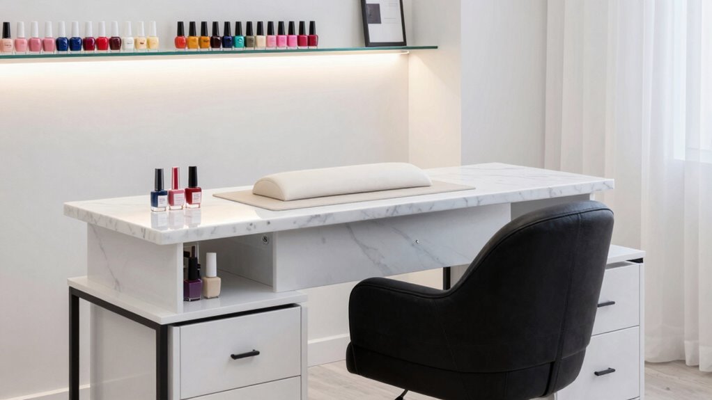 top nail station tables