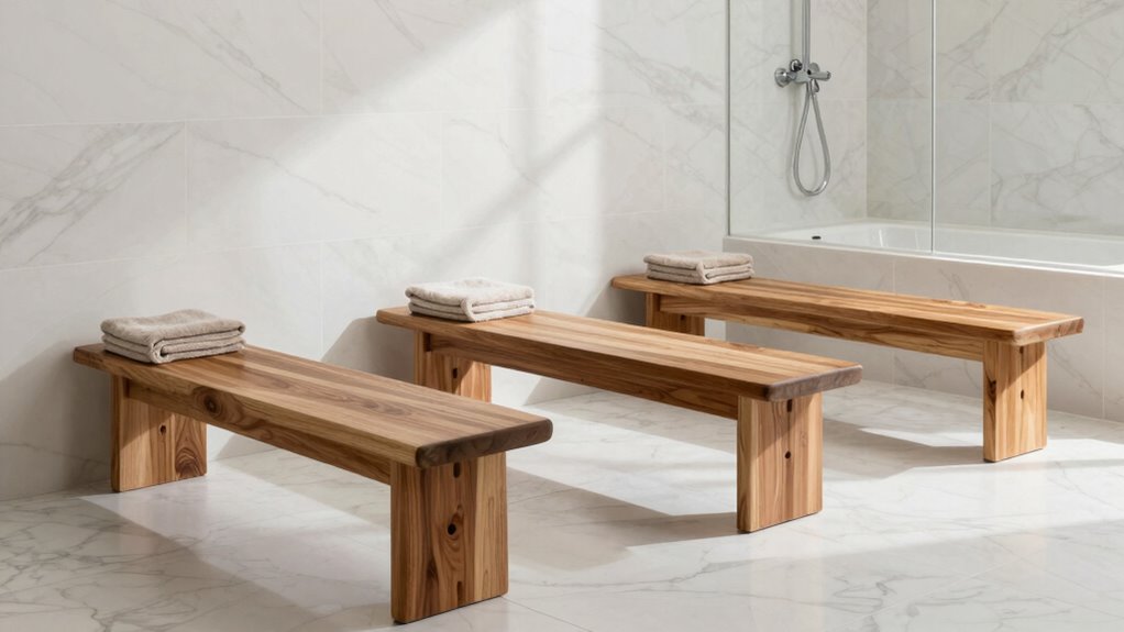 top teak shower benches
