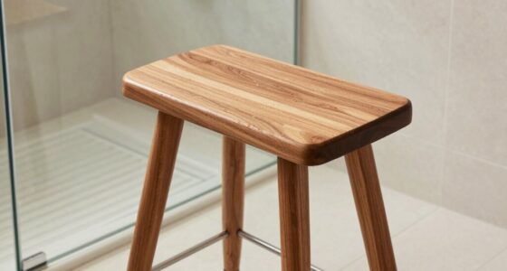 top teak shower stools
