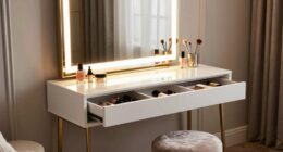 top vanity tables with lighting