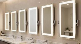 top wall mounted makeup mirrors